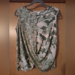Cato Paisley Sleeveless Top Size XS